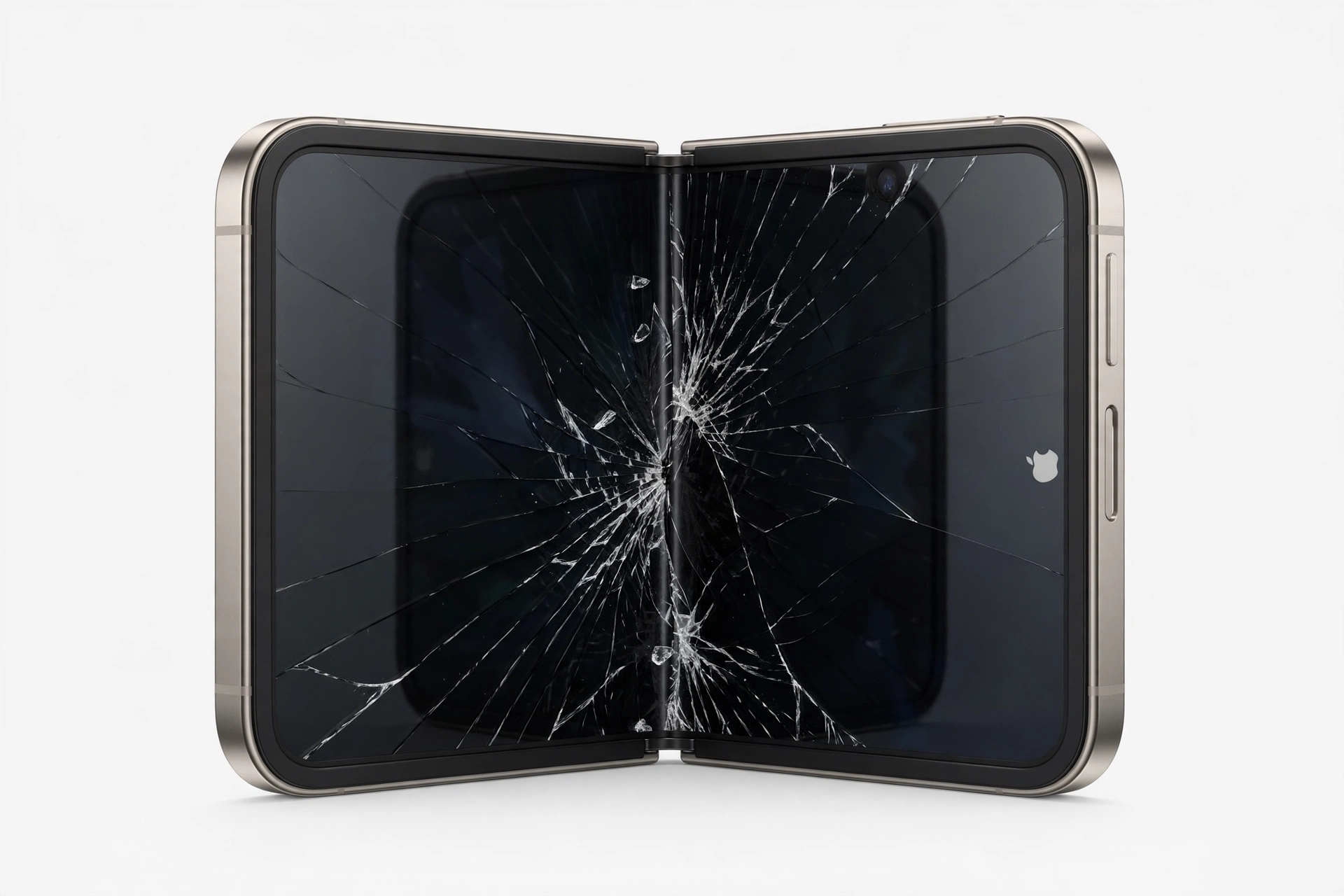 Na $2k Wahala: iPhone Duo Dey Crack For Hand After 6 Hours - Apple First Foldable Don Enter Gbege